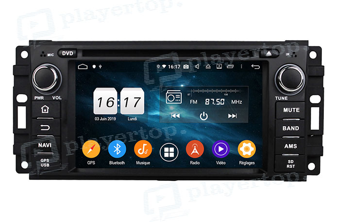 Autoradio GPS 307 compatible commande au volant